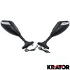 Krator Mirrors w/ Signals Black For Buell Thunderbolt S2 S3