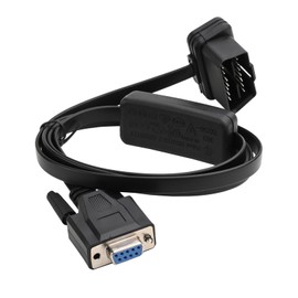 OLLGEN OBD2 OBDII 16 Pin Male to DB9 Serial RS232 Female Port OBD Cable Adapter Diagnostic Extension Cable Connector with Power Switch (1M/3.3ft)