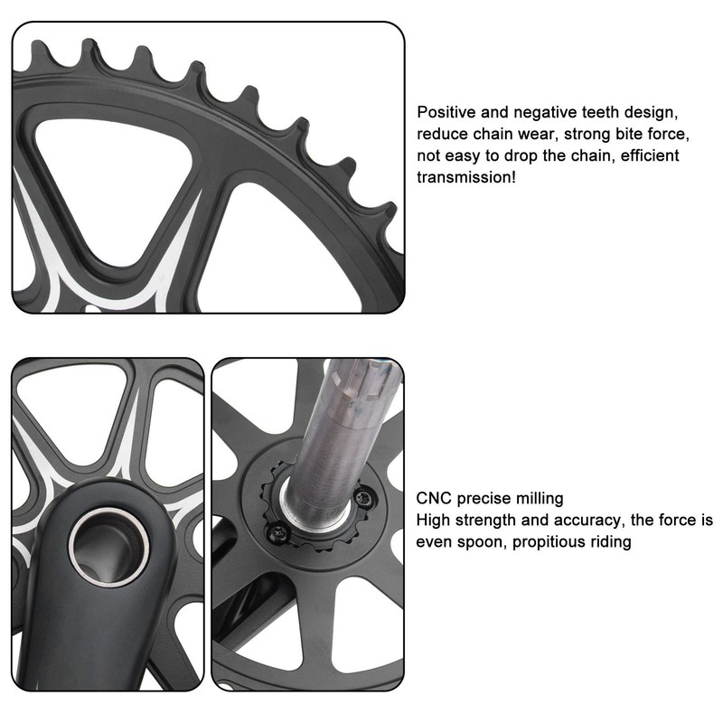 Road Bike Crankset Hollow Integrated Bike Crank Arm Set Off