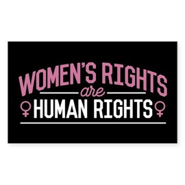 CafePress Women's Rights Rectangle Bumper Sticker Car Decal