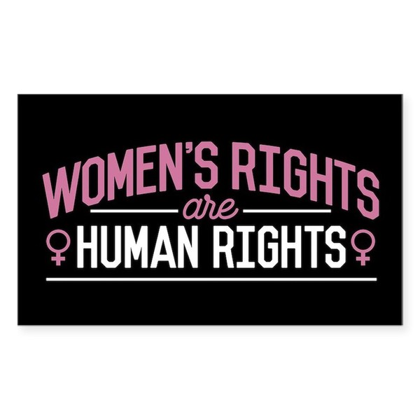 CafePress Women's Rights Rectangle Bumper Sticker Car Decal