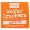 Olina's Bakehouse Wafer Cracker Snack - Sesame 3.5oz