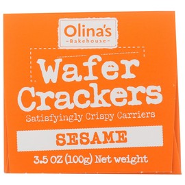 Olina's Bakehouse Wafer Cracker Snack - Sesame 3.5oz