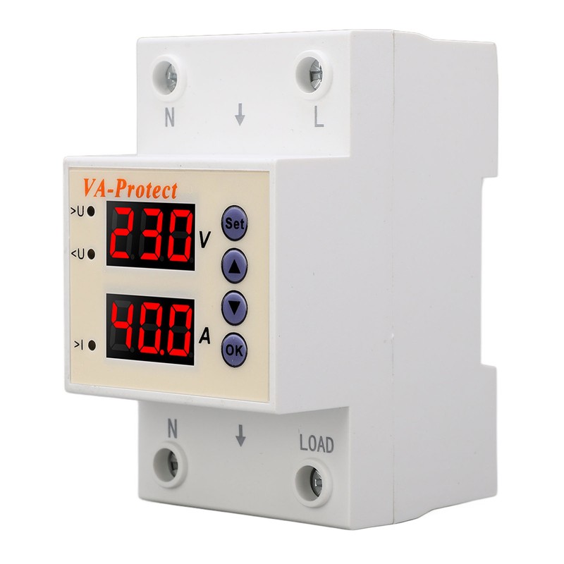 AC220V Over Under Voltage Protector Self Recovery Adjustable Home Leakage