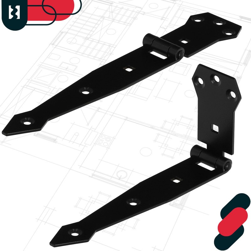 KOTARBAU® Door Hinge Door Hinge Powder Coated Shop Hinge Cross