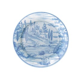 Caspari Tuscan Toile Paper Salad & Dessert Plates - 8 Per Package