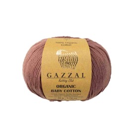 Gazzal 50g Organic Baby Cotton Soft Baby Wool Knitting 100% Cotton Organic 115m/50g Wool Turkish Wool 433