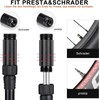 CXWXC Bicycle Pump 120 PSI Mini Bicycle Pump with Pressure