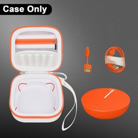 Boobowl Hard Case Compatible with SIMO/for Skyroam Solis Lite 4G LTE Portable WiFi Mobile Hotspot, Travel Router Storage Bag with Mesh Pocket for Rechargeable Batteries, Charger (Box Only) (White)