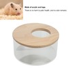 Hamster Sand Bathtub Small Round Shaped Pet Sand Box Transparent