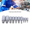 QANYEGN 10 Pcs Triple Square Spline Bit Socket, Spline Socket