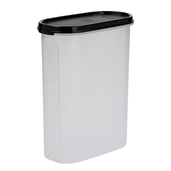 (Tupperware) Tupperware Stackable Storage Container, MM Circle #4, Black, 8.5 fl oz (2,300 ml)
