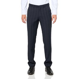 Robert Kent Men's Performance Modern Slim Suit Separate Pants, Navy