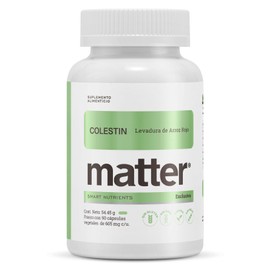 Matter Colestin, Suplemento Alimenticio con Levadura de Arroz Rojo Monascus Purpureus, Apoyo al Bienestar Cardiovascular y Protección Celular Antioxid