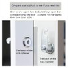 2pack Cabinet Cam Locks 54mm, Mailbox Lock with Key Different,