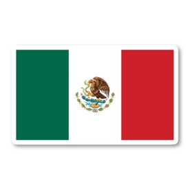 Mexico Mexican Sticker Flag Stickers - Laptop Stickers - 2.5 Inches Vinyl Decal - Laptop, Phone, Tablet Vinyl Decal Sticker S214730