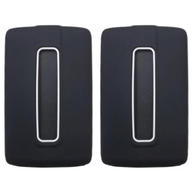 REPROTECTING Silicone Rubber Key Fob Cover Compatible with 2021-2025 Jeep Grand Cherokee L Grand Wagoneer L Wagoneer Grand Cherokee L (Black Black, 6 Buttons)