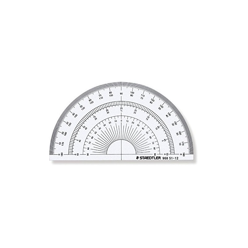 ステッドラー 半円分度器 12cm