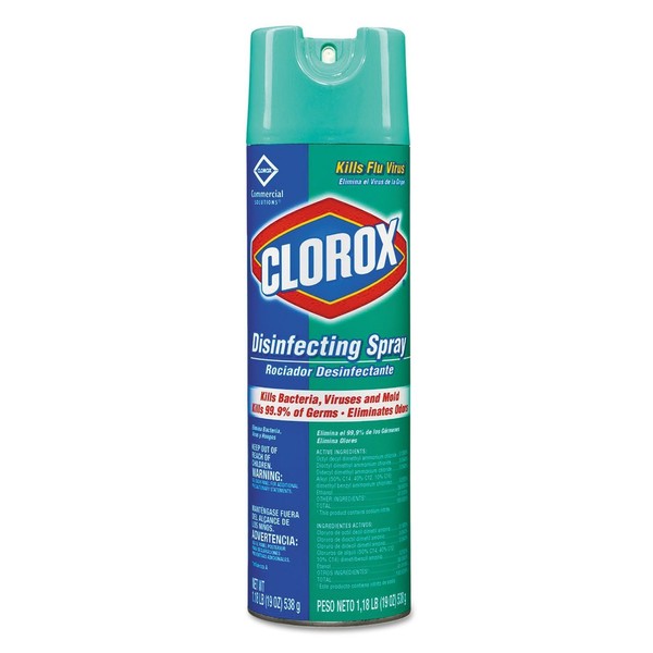 Commercial Clorox Disinfectant Spray Fresh Scent, 12 Case - 19 Ounce