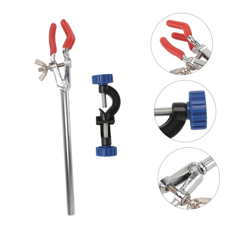 Zerodeko 1 Set Beaker Clamp Holder Adjustable Flask Fixing Clip