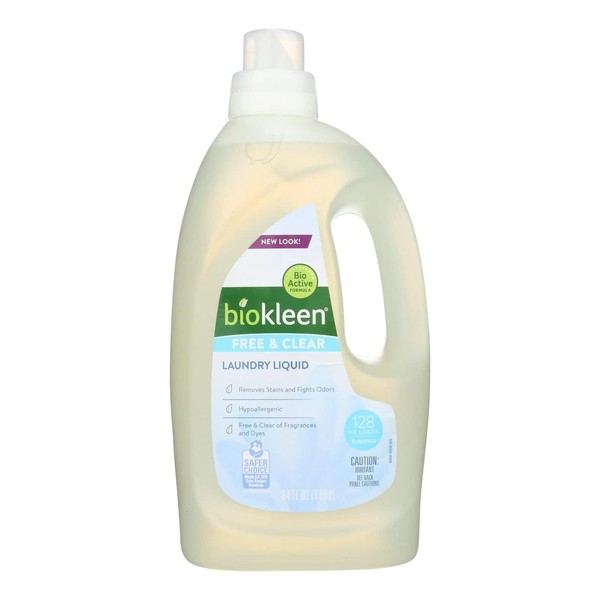 biokleen, Laundry Liquid, Free & Clear, 64 oz
