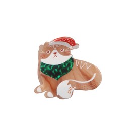 Cat Hair Claw,Christmas Cat Hair Clip Cartoon Animal Acetate Hair Clips Shark Clip Cute Headdress Holiday Party Hair Accessories For Women