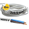10 m Kalitec H03VV-F Hose Cable 2 x 0.5 mm²