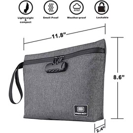 Free Boy Smell Proof Bags Set Durable Odor Proof Stash Bag with Combination Lock USA Ship