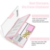 Hongri Clipboard with Storage, Pink 8.5 x 11 Folder Nursing