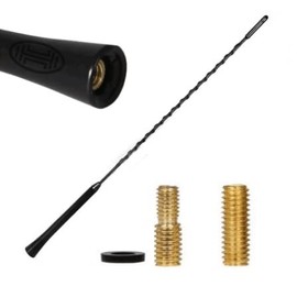 HEYNER Car Radio Aerial Antenna AM/FM Bee Sting Roof Mast L 55cm Black Fits Subaru Justy