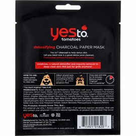 Yes to Tomatoes Clear Skin Detoxifying Facial Mask, 1 Single-Use Paper Mask