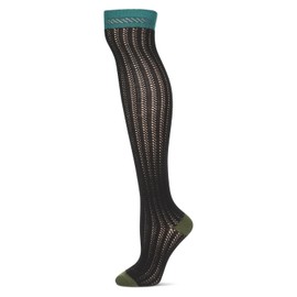 Legmogue Women's Chic Slant Wool Blend Over The Knee Warm Sock Black One Size