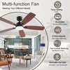 NKPU 52inch Ceiling Fans with Lights, Low Profile Ceiling Fan