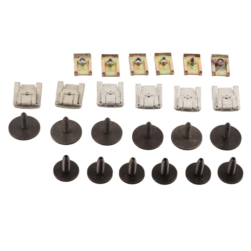 Engine Undertray Clips Screws Set Metal Replacement for E‑Class W211