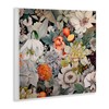 Stupell Industries Grey Mixed Florals Wall Plaque Art Design by