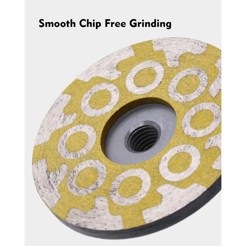 4" Flat Resin Filled Grinding Wheel, Diamond Cup Wheel with
