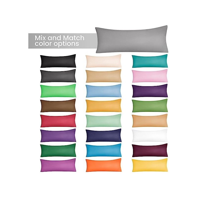 EVOLIVE EVOLIVE Ultra Soft Microfiber Body Pillow Cover/Pillowcases 21"x54" with