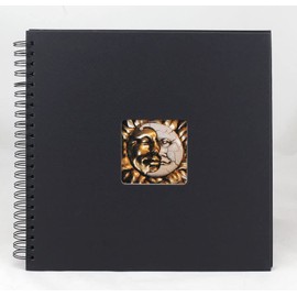 IDEAL TREND Charme Spiral Album 30 x 30 cm 40 Black Pages Photo Album with Picture Cut-Out: Black
