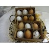 Posiwio 12 Easter eggs, real chicken eggs, Easter decoration, Easter