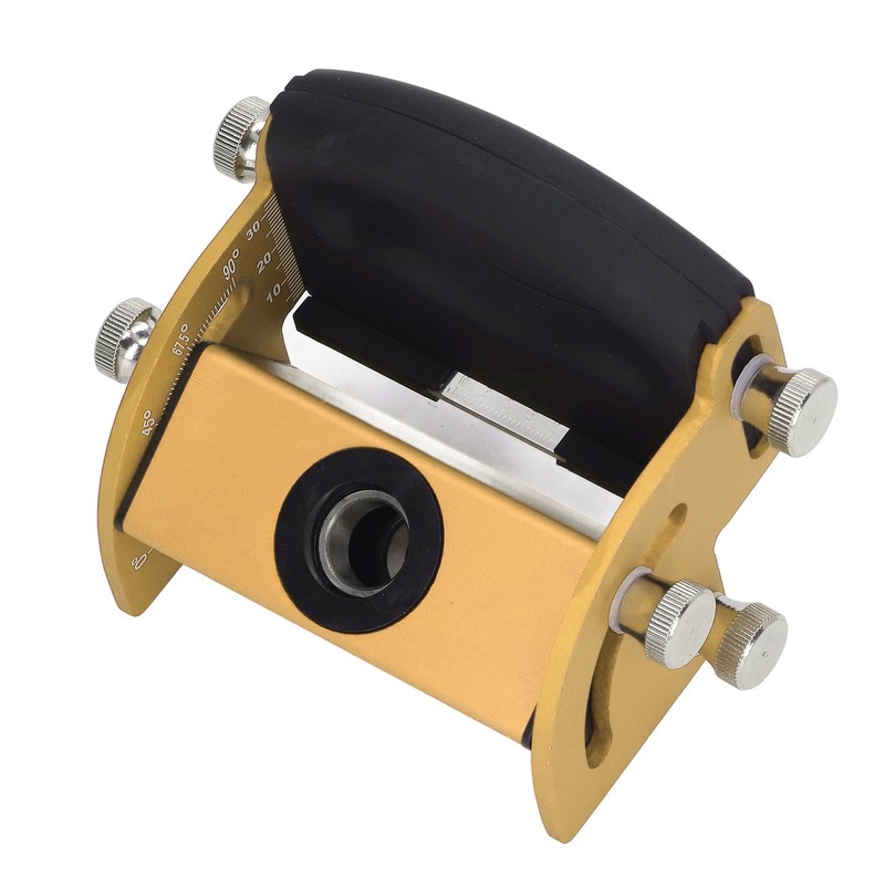 Woodworking Hole Locator Aluminum Alloy Adjustable 0‑90° Clear Scale Guide