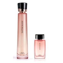 L'Bel Satin Nude Set with Travel Size: Parfum/Perfume Femenino 50 ml / 1.7 fl.oz. and 10 ml / 0.33 fl.oz