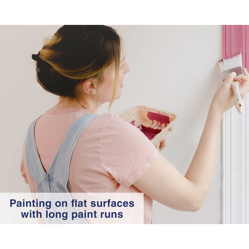 Zibra Pro Grade 4-Piece Furniture Paint Brush Set for Refinishing
