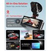 REDTIGER F7NT 128G Dash Camera 4K Front and Rear,Touch Screen