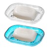 Self-Draining Soap Dish, Pack of 2 Soap Dish Sink, Plastic