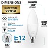 HEKEE E12 LED Candelabra Light Bulbs, Color Changing Candle, B11