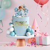 20 bolas de espuma para tartas con letrero dorado de