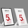 ECKEK Paper Made Slanted Sign Holder, Menu Displays Sign Stand