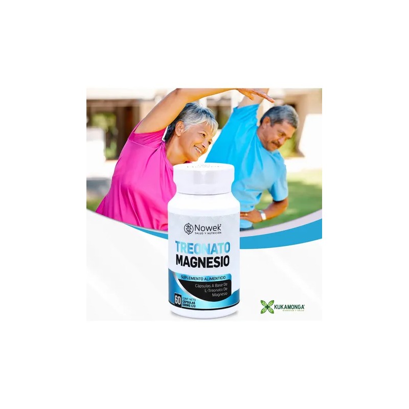 Memoria, L-treonato De Magnesio - 60 Cáps 500 Mg Nowek