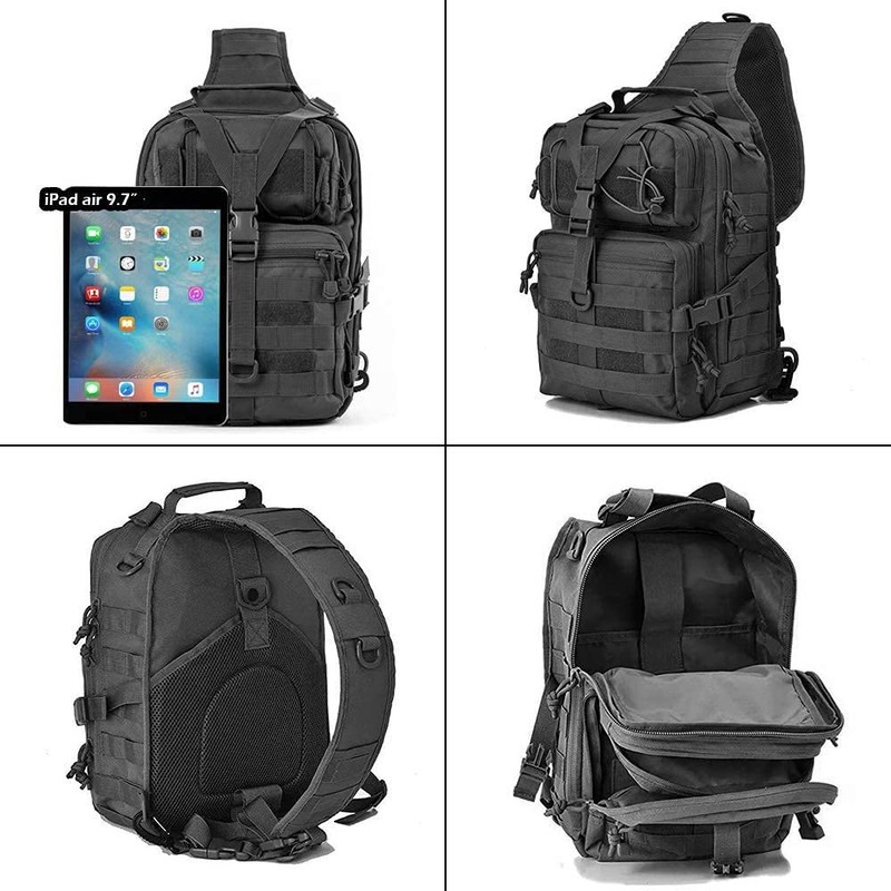 OUTLEYNY Men's Tactical Sling Bag Small Sling Backpack Military Rover