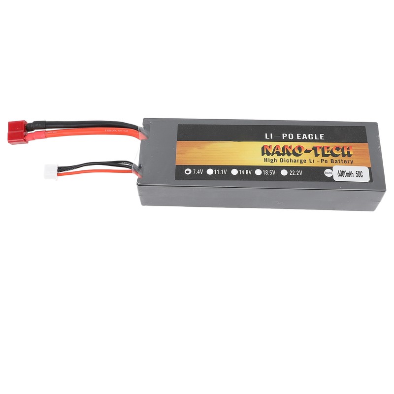 7.4V 50C 6000mAh Lipo Battery High Capacity Lightweight Powerful 2S